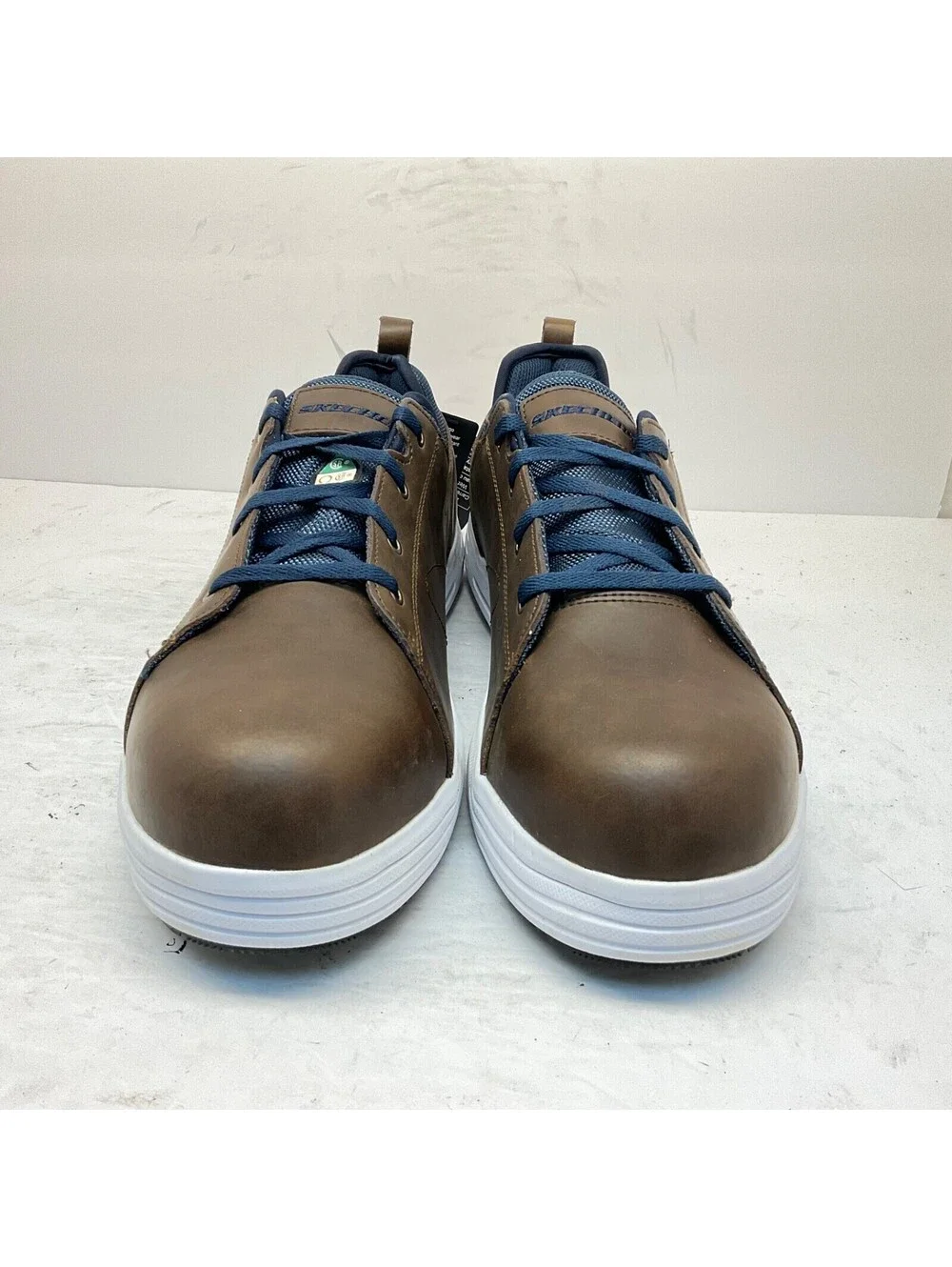 Skechers Men's Steel Toe Steel Plate Skate Safety Work Shoes 99999070 Brown 13M